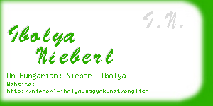 ibolya nieberl business card